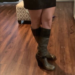 DIOR distress style leather boots -  size 37